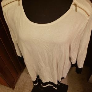 Cable & Gauge Black/White Top 3X